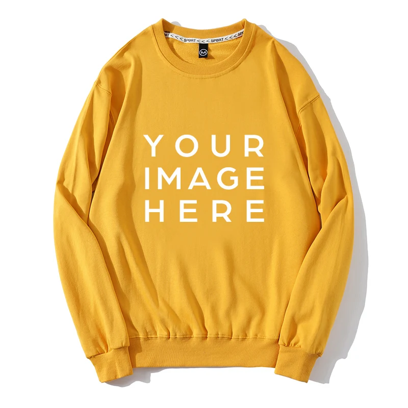 Custom Printed Photo/text 2025 Autumn Winter Men And Women Loose Casual Sweatshirts Street Wear Cotton Tops Hoody Sudaderas