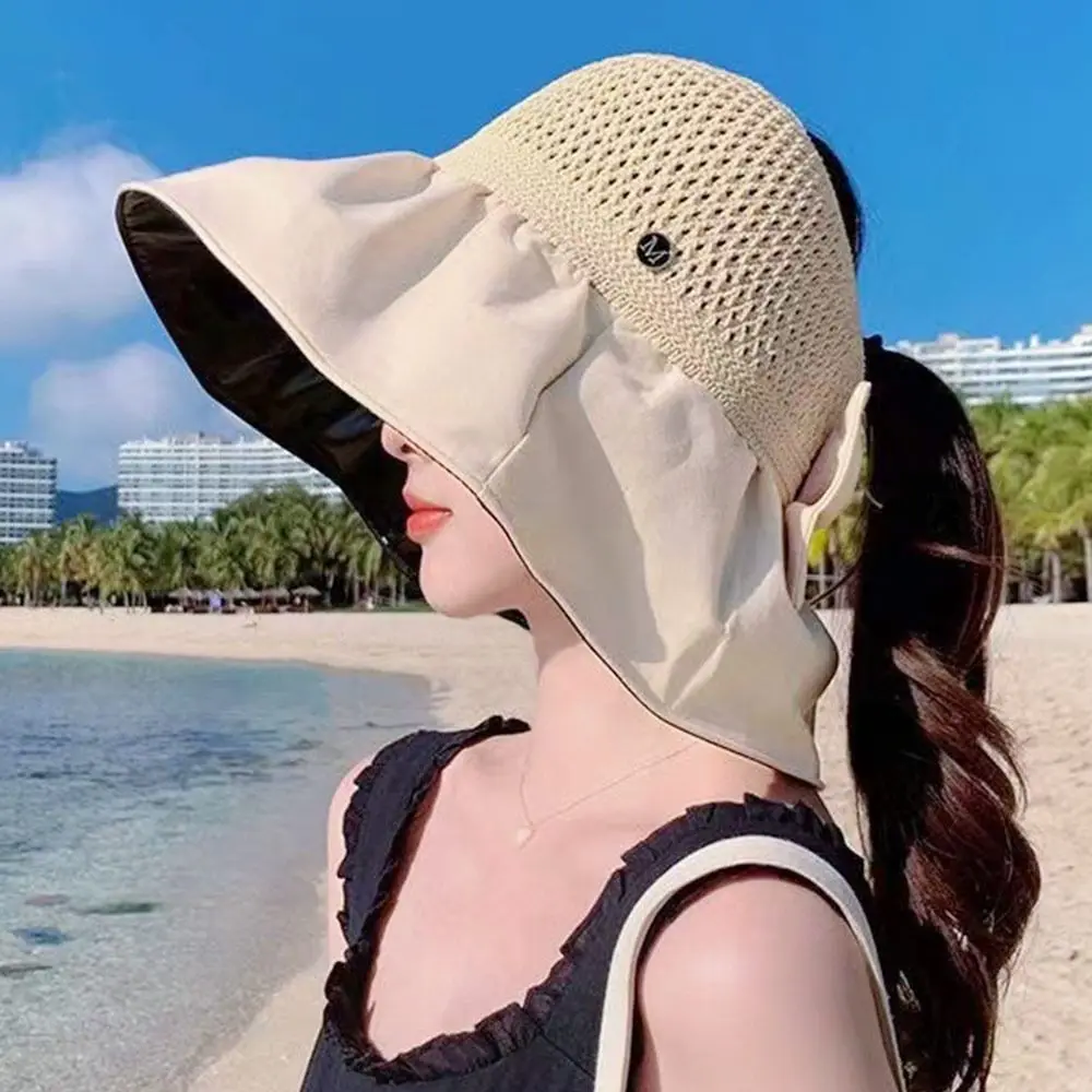 New Summer Women Bucket Hat UV Protection Sun Hats Soft Foldable Wide Brim Outdoor  Fashion Beach Hat Panama Cap