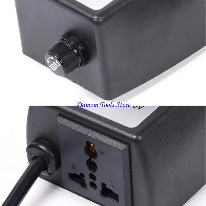 

57BE Universal EU Plug 230V 8A Stepless Motor Speed Controller Adjuster Duct Fan Governor Switch Dimmer Electric Regulator