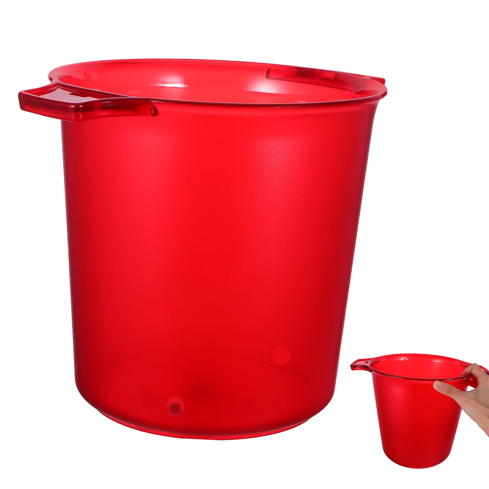 

Ведро для льда с двойной ручкой, утолщенный матовый дизайн, большая емкость, портативная пластиковая ванна-холодильник для напитков для вечеринок, свадеб