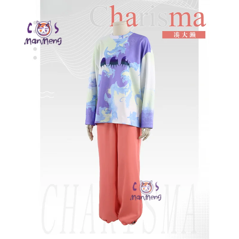 

Anime Charisma Minato Ohse Cosplay Costume Halloween Carnival Men Women Fashion Long sleeved T-shirt Pants Party Casual Uniform