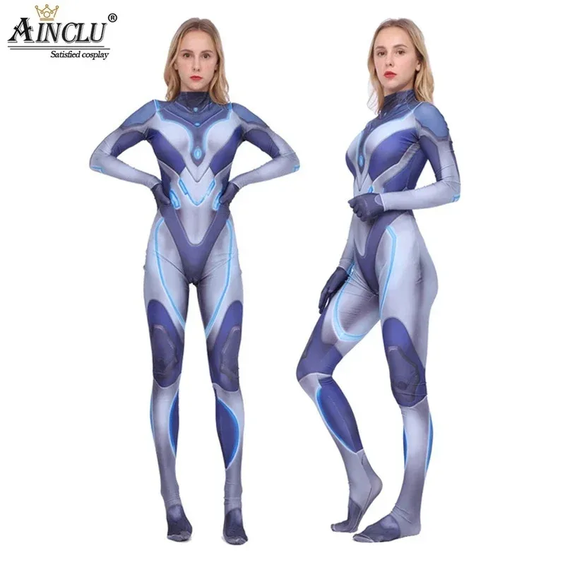 StarCraft Sarah Louise Kerrigan Kostum Cosplay Pesta Halloween Spandex Superhero Bodysuit Jumpsuit untuk Wanita Catsuit