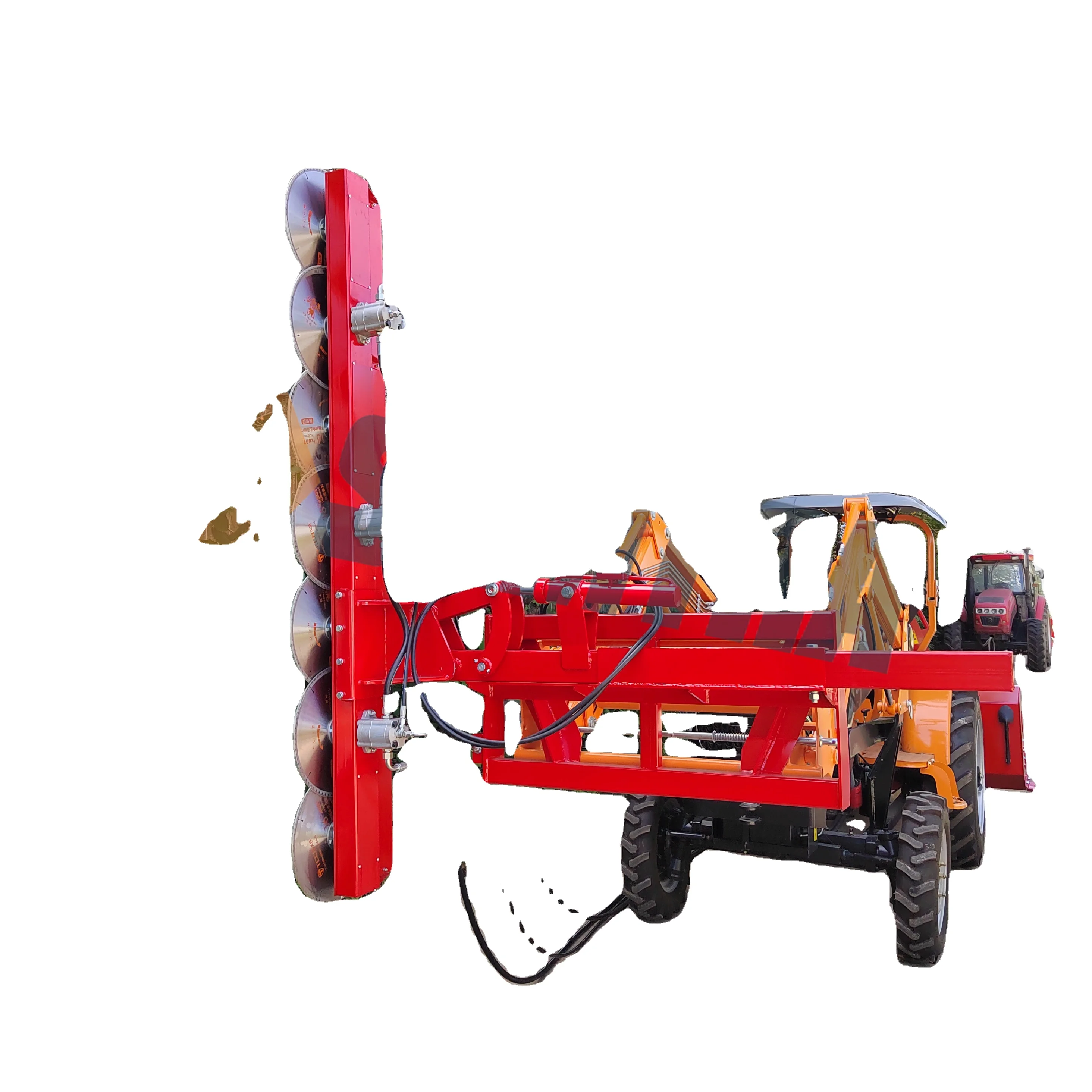 23-Year Factory Wholesale Tractor Front End Loader Mounted Trimmers Tractor Pruning Machine Brush Cutter Attachment Skid Steer