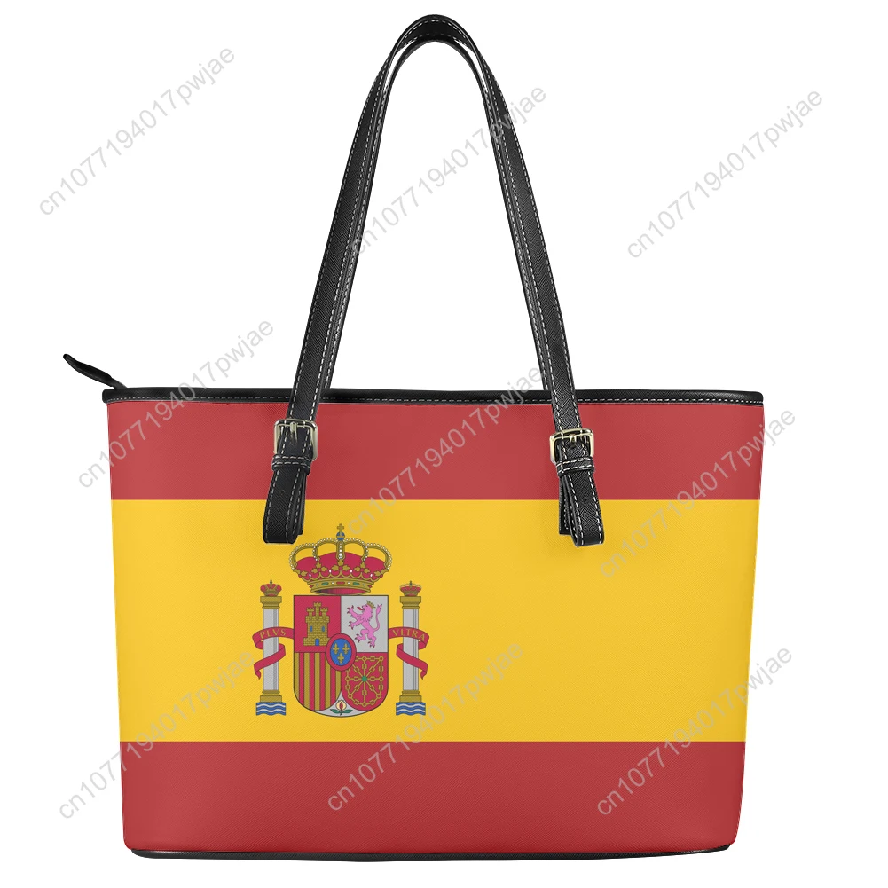 

Spanish National Emblem Vox Custom Handbag Womens Mens Personalized Tote Bag Shoulder Bag Business Leather Purse Travel Bag Gift