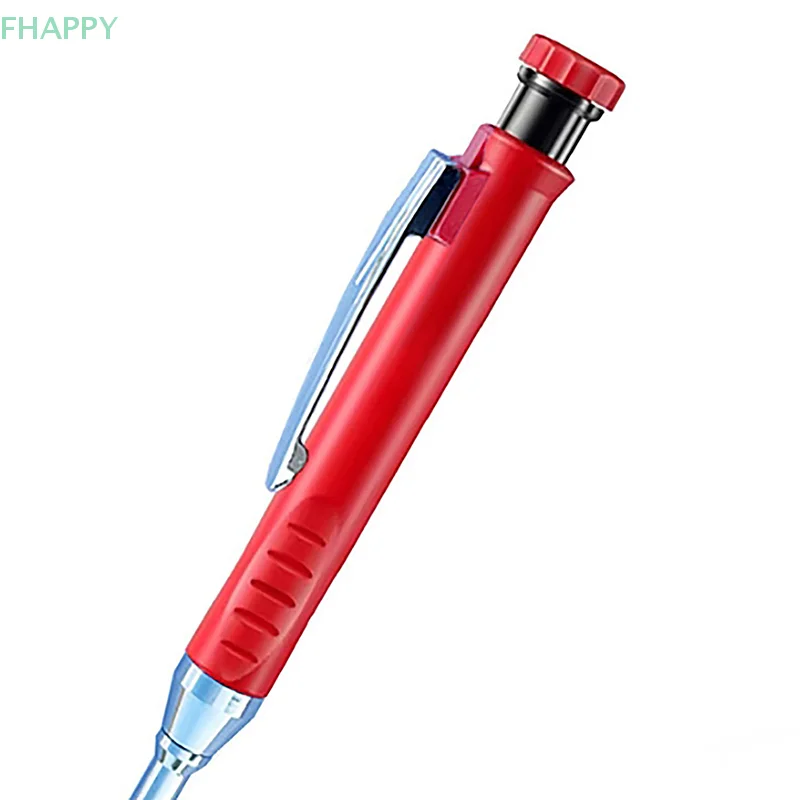 Crayon mécanique de charpentier avec taille-crayon pour le travail de calcul, la construction, la tête longue