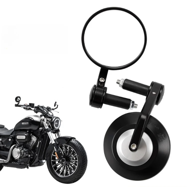 Зеркала заднего вида для мотоциклов Kawasaki Eliminator 500 / SE / 900 / 400 / 450 / 250 / 200, ретро-зеркала на руль, из алюминиевого сплава с ЧПУ.