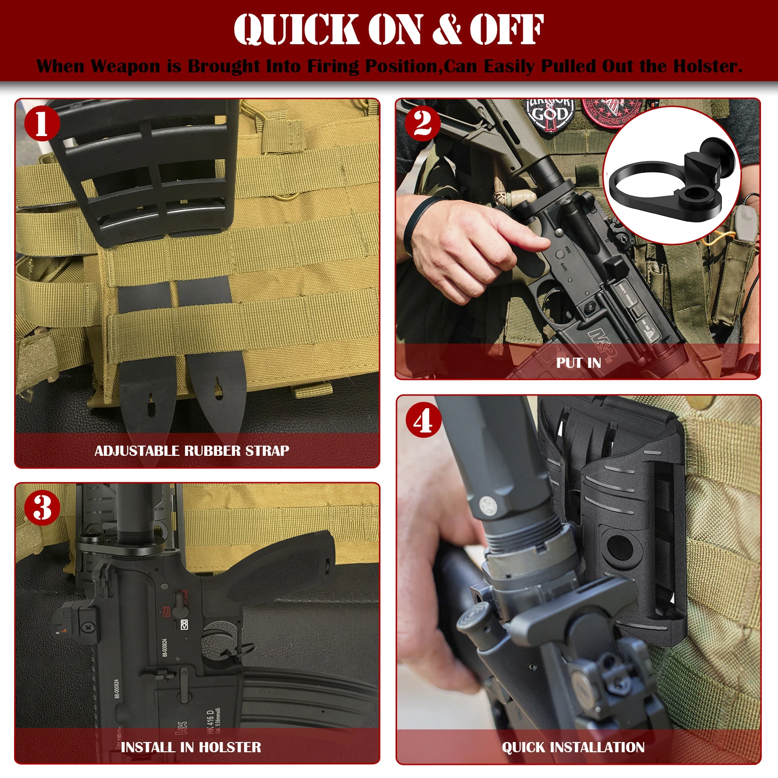 Gun Holster  AR Holster & AR Plate