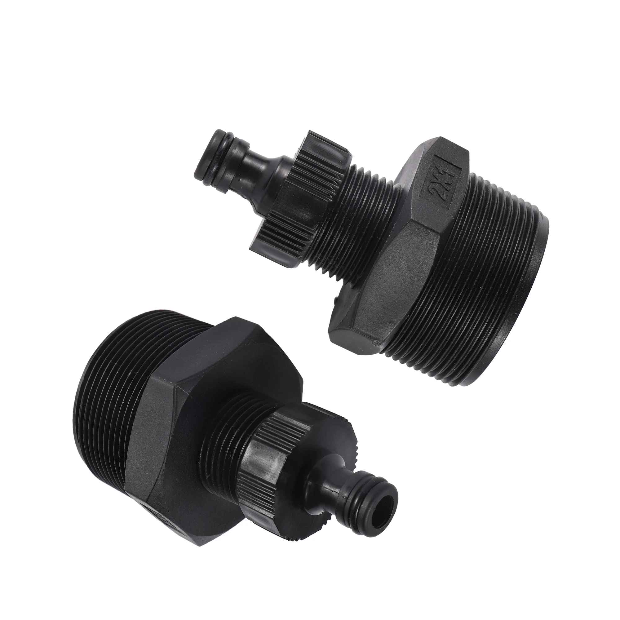 1Inch Male Thread To 2 Inch Male Thread Garden Hose Reducing connector 59mm Plastic Hose Fitting Faucet Adapter 1Pc