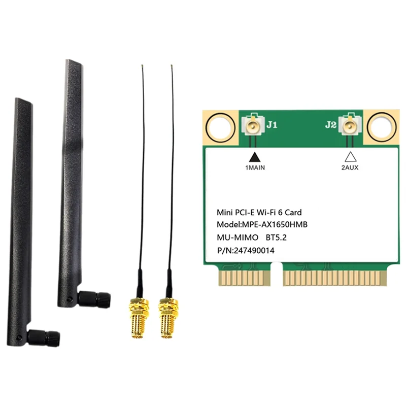 【HASD】2974M AX1650 Wireless Wifi Card 2.4G/5G Dual-Band Bluetooth 5.2 Gigabit WIFI6 Network Card AX1650