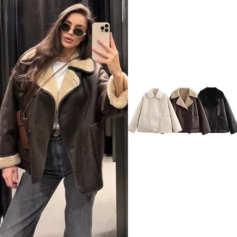 

Новые зимние куртки женские 2025 модные свободные элегантные женские теплые пальто шикарные уличные молодежные путешествия зимняя верхняя одежда пальто