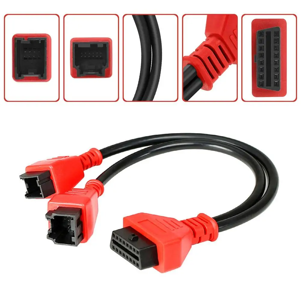 12+8 OBD2 Adapter SGW Bypass Cable for Chrysler Dodge Ram Jeep Fiat FCA Programming Connector Work with Autel MS906 Launch