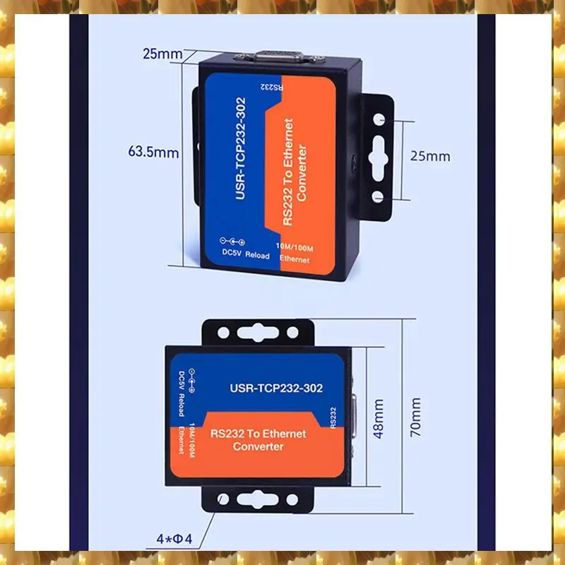 Electronexus-2X Module de serveur Ethernet USR USR-TCP232-302 RS232 vers Ethernet Module de serveur IP TCP convertisseur Ethernet prise en charge DHCP