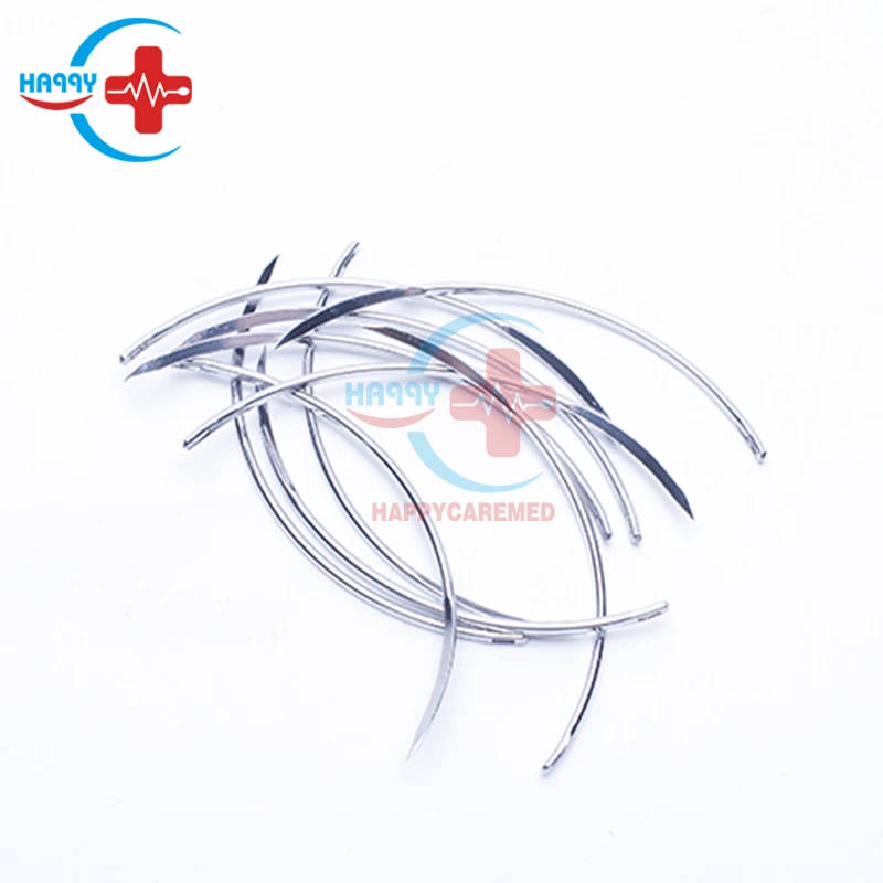 HC-R123 Animal sewing thread real silk veterinary suture line stainless steel  sew set for large animal