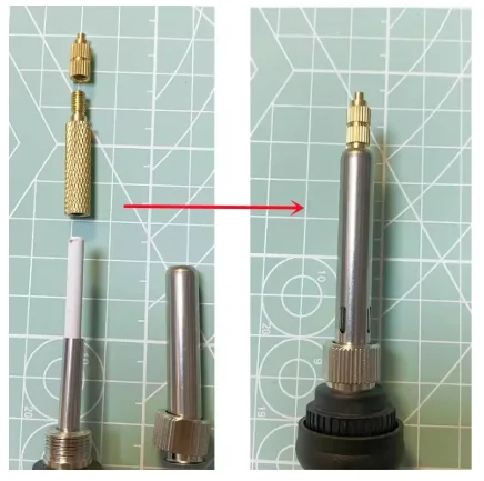 Heat Set Soldering Iron Tip Head Insert M2-M6 Hot Melt Brass Embedded Thread Nut Kit with Soldering Tools for Electronic Repair
