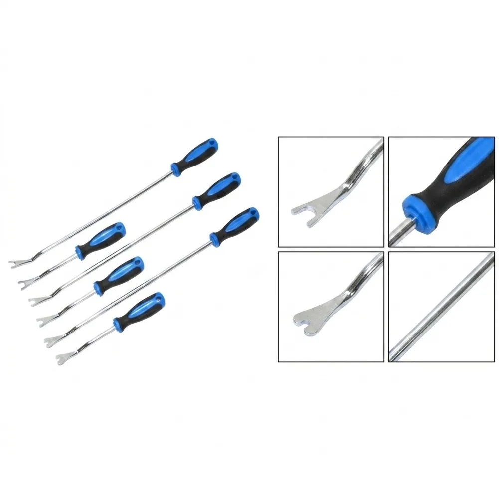 6-Piece Car Interior Trim Removal Tool Kit Plastic Panel Clip Pry Bar Set With Storage Pouch For Auto Repair DIY