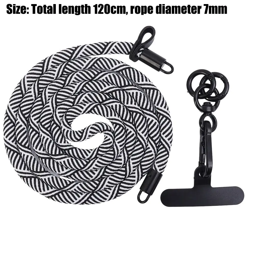 

1 шт., ремешок для мобильного телефона для скалолазания, длина 120 см, вращающаяся застежка, ремешок для телефона через плечо, регулируемый с нашивкой, шейный ремешок, шнур-цепочка