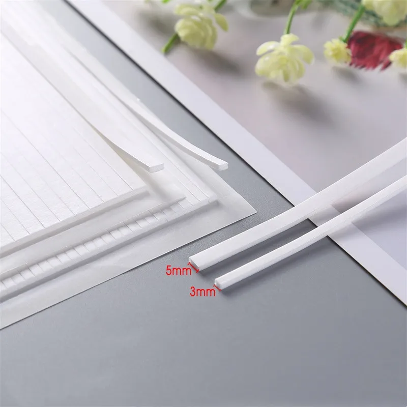 5mm / 3mm Width Double-sided 3D Foam Strips Adhesives Stickers for DIY Shaker Cards Making Scrapbooking Crafts Foam Stickers