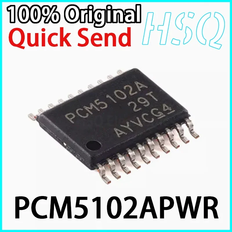 2PCS Original PCM5102APWR PCM5102A TSSOP20 Audio Stereo DAC Chip in Stock