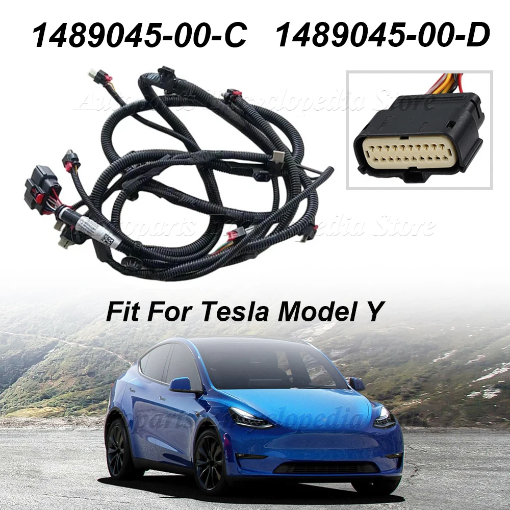 

Подходит для Tesla Model Y 1489045-00-D автомобильные аксессуары 1489045-00-C новый жгут проводов датчика переднего бампера в сборе