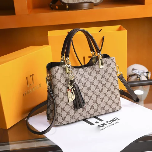 진짜 가죽 토트백 진짜 가죽 손잡이 싱글 숄더 크로스바디 출퇴근 토트백 트렌디한 토트백 토트백 토트백 토트백 