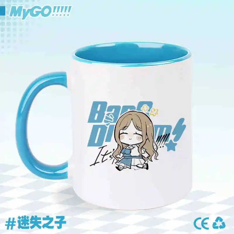 Anime bang sonho é mygo canecas shiina taki kaname rana soyorin cosplay cerâmica café copo de água das mulheres dos homens dos desenhos animados copo beber