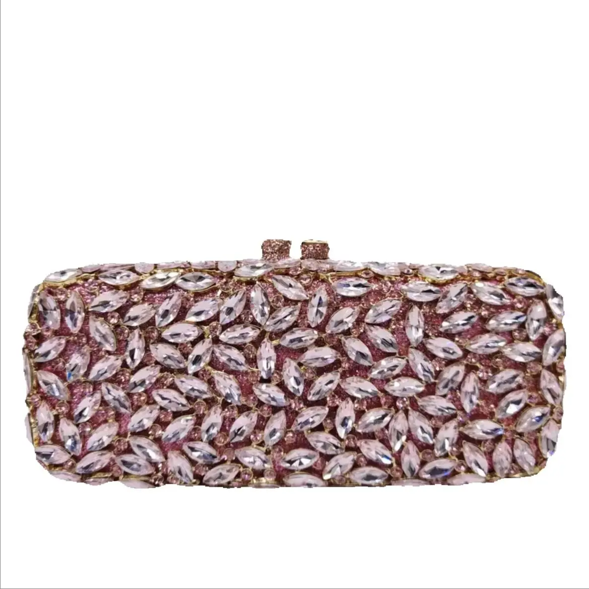 

Вечерний клатч из полого металла с бриллиантами, элитная женская сумка-клатч с кристаллами, органайзер для косметики