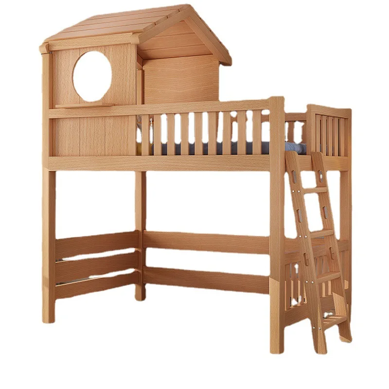 Bed, table, children's bed, desk, integrated combination bed, small unit, energy-saving space, tree house, castle, upper and low