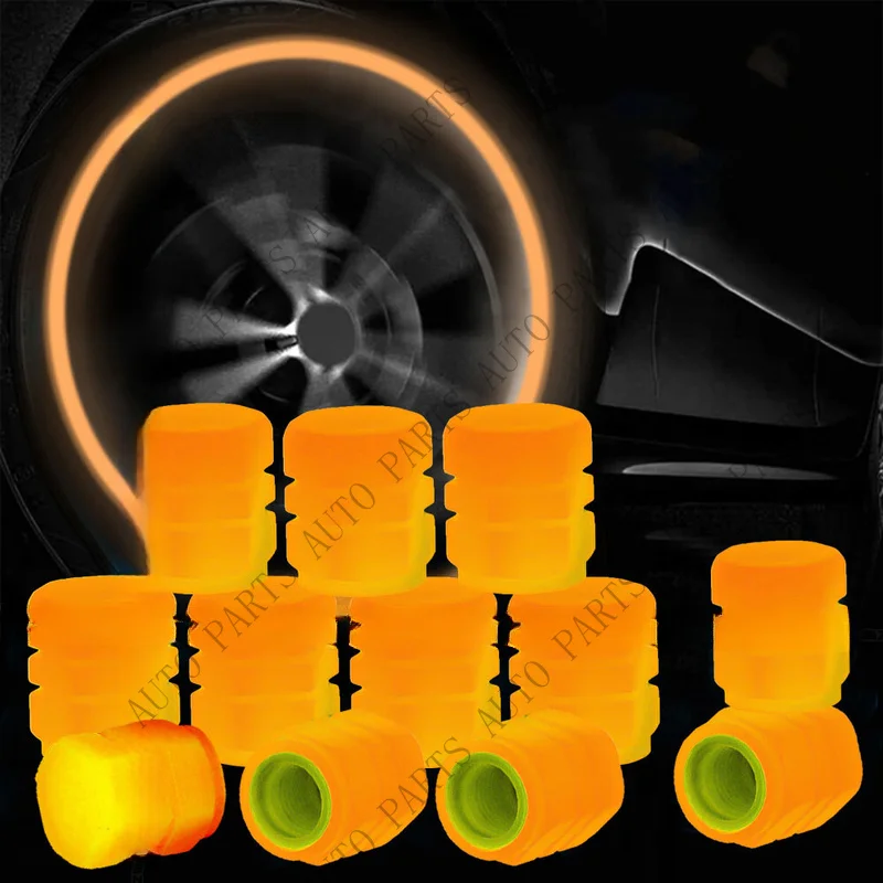 A+ for 12X Universal Glowing in Dark Fluorescent Car Tire Valve Caps Cover Accessories view 5