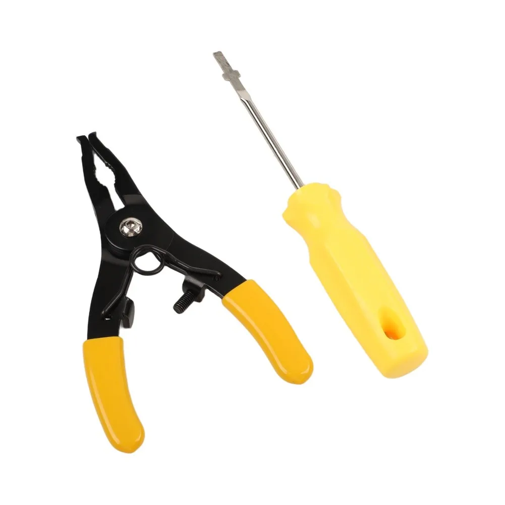 Sprinkler Rotor Adjustment Tool Featuring Gear-Shaped Clamp Head and Middle Screw Stop for Geared Rotor Maintenance