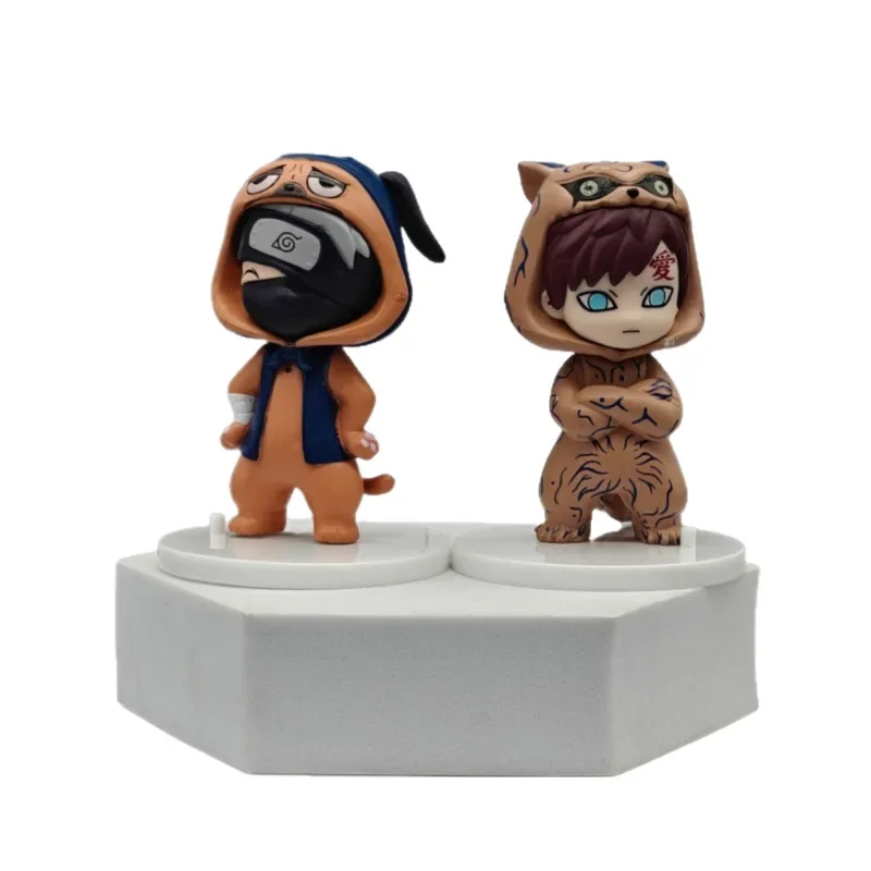 Bandai  Naruto Bnfigureq Pajamars Series Blind Box Action Figures Model Sasuke Kakashi Costume Design Decoration Gift Toy