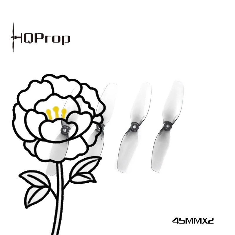 

HQ Micro Whoop Prop 1.8X1.4(45MMX2) Grey (2CW+2CCW)-Poly Carbonate-1.5MM Shaft