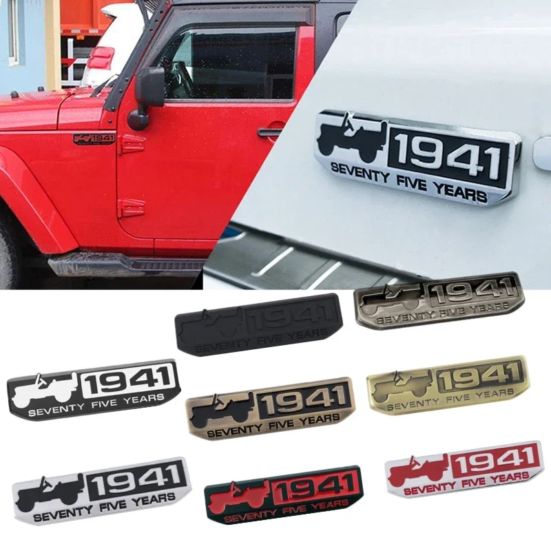 Autoaufkleber für Jeep Grand Cherokee Renegade Cherokee Compass Wrangler Patriot Liberty 1941 SEVENTY FIVE YEARS Auto-Styling