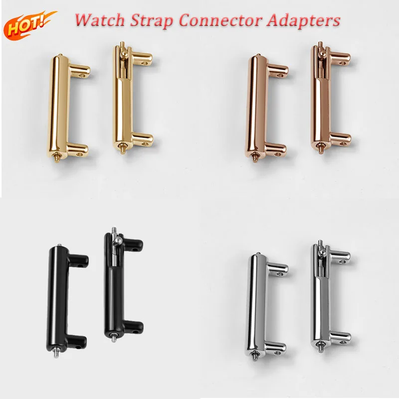 

Watch Strap Connector Adapters 12mm/14mm To 20mm/22mm Stainless Steel Replacement Strap Link Tool Watch Accessories