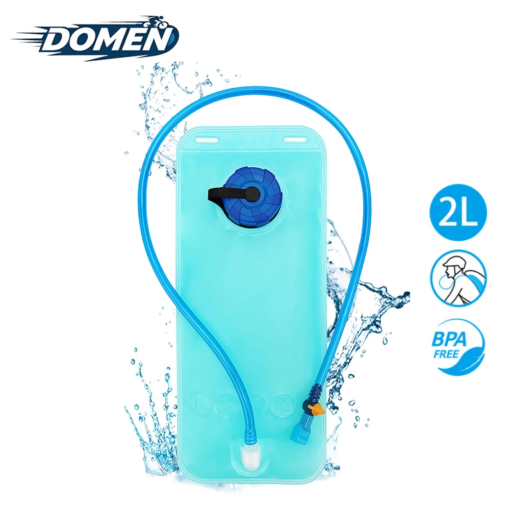 DOMEN 2L Water Bag Sports Backpack Bicycle Riding Water Bag Food Grade Outdoor Drinking Water Bag Camping Water Bag