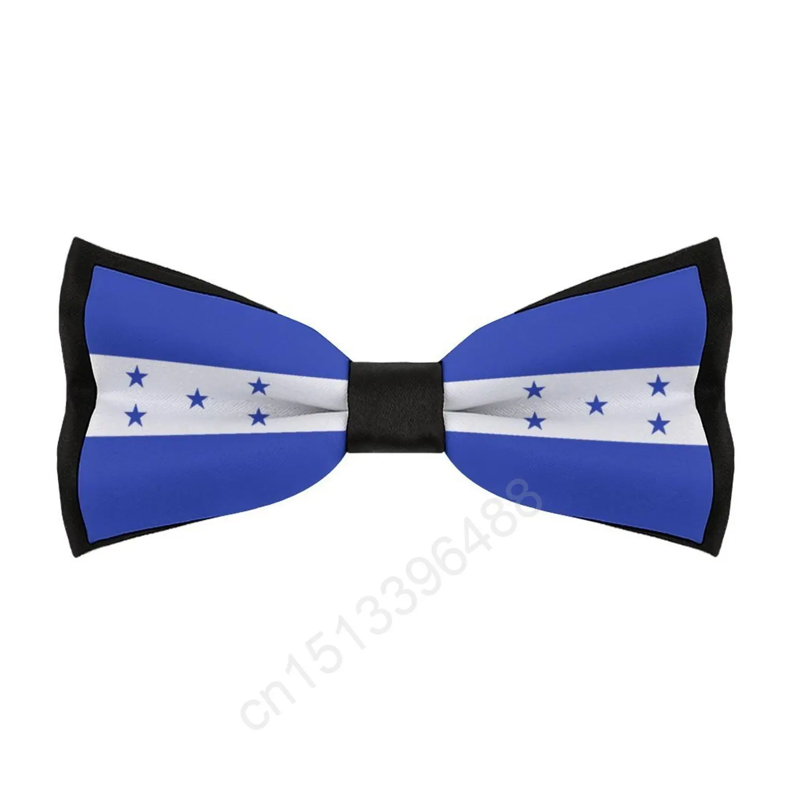 

New Polyester Honduras Flag Bowtie for Men Fashion Casual Men's Bow Ties Cravat Neckwear For Wedding Party Suits Tie