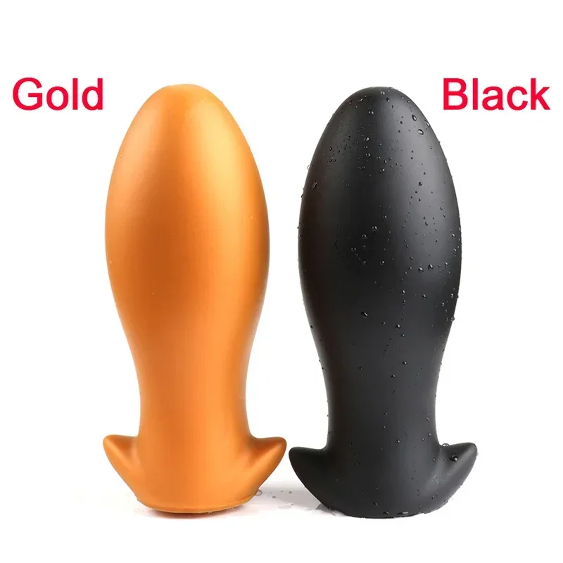 Soft Egg Butt Plug Big Anal Plug Silicone Anal Vaginal Dildo Plug Ball Prostate Anus Expander Erotic Anal Sex Toys For Woman Men