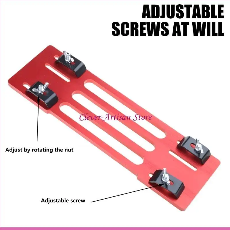 E06B Handheld Circular Sciage base base Guide coupe d'installation rapide pour le travail du bois