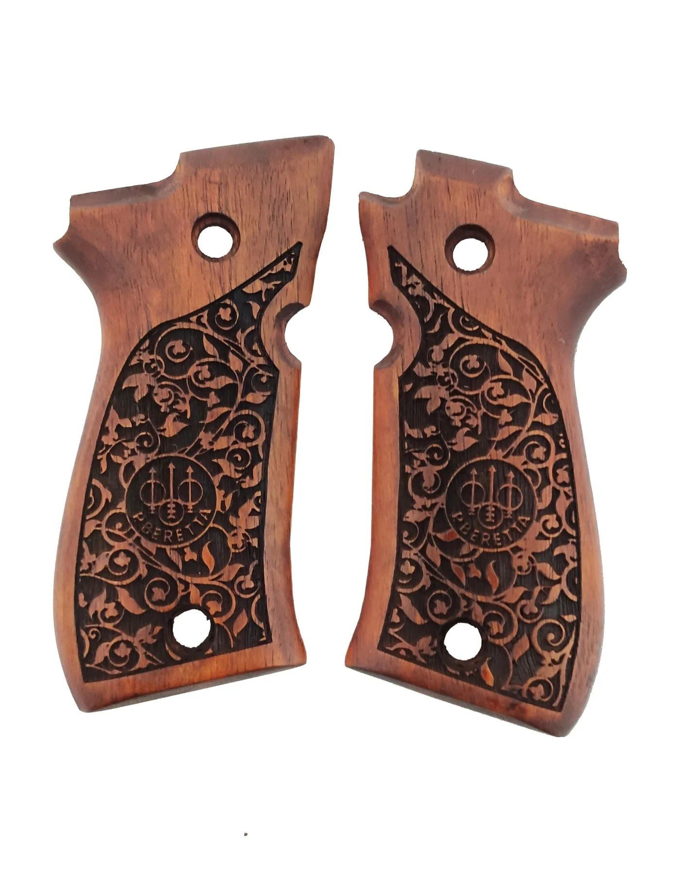 

Beretta 81FS, 84FS, 85FS Compatible Custom Production Laser Cut Wooden Grip Mod9