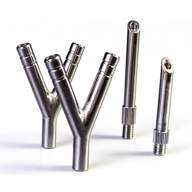 Small Animal Stainless Steel Rabbit Glass Endotracheal Tube Small Animal Stainless Steel Y-shaped Endotracheal Tube