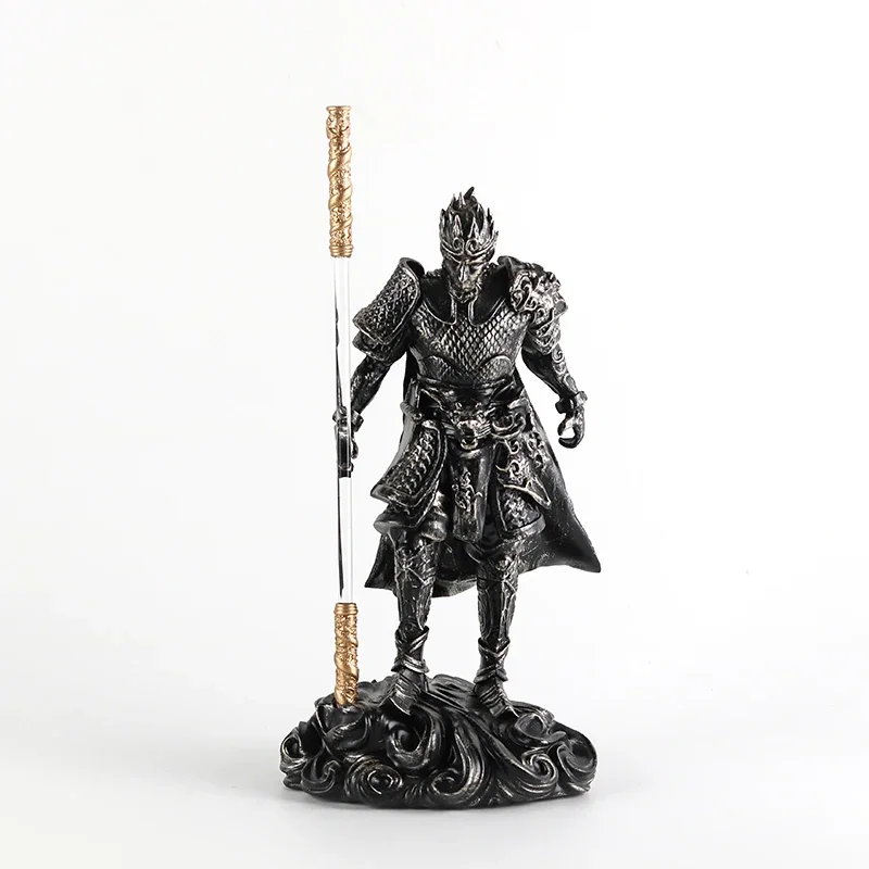 Great Sage Equalling Heaven Monkey King Sun Wukong Art Deco Style Resin Statue for Anniversaries