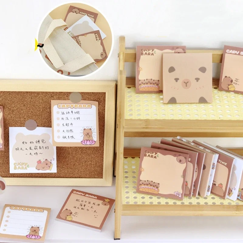 50 ورقة للأطفال الكرتون نشرها ورقة خنزير غينيا مذكرة ملاحظات لاصقة منصات القرطاسية ملصقات دفتر مخطط رسالة ملصق