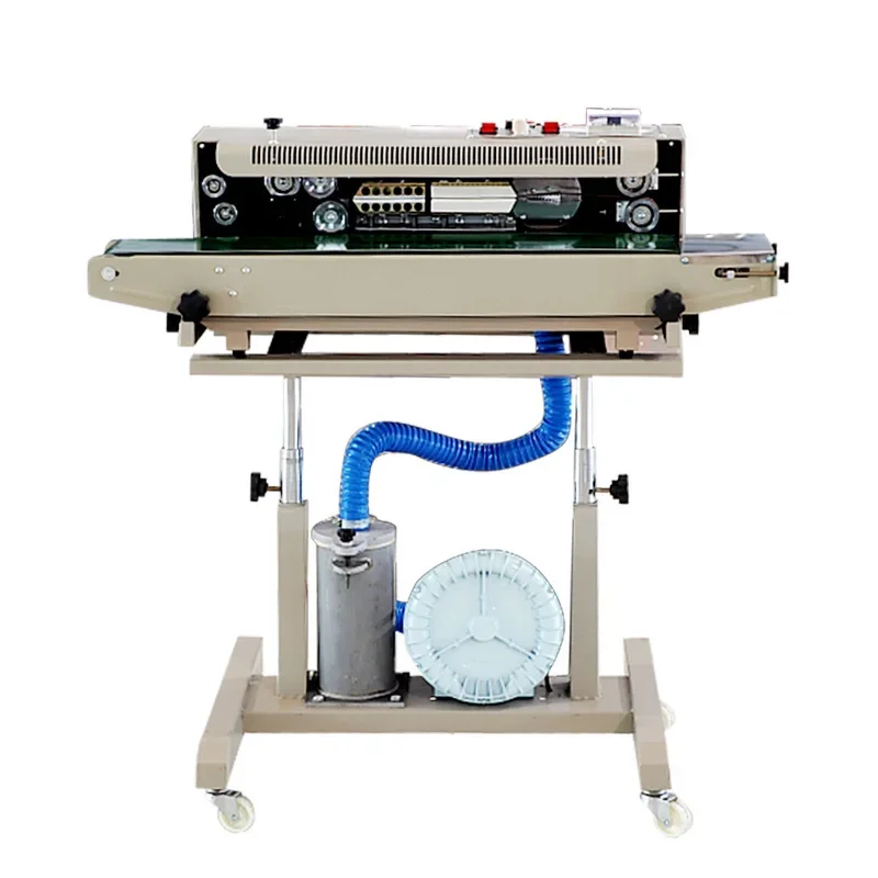 Stainless steel suction nitrogen filling continuous belt sealing machine