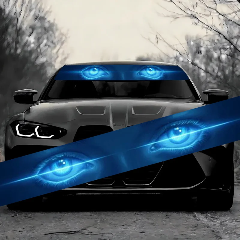 

1Pc, blue eye pattern car windshield sticker, car windshield sticker, durable weather-resistant self-adhesive car parts
