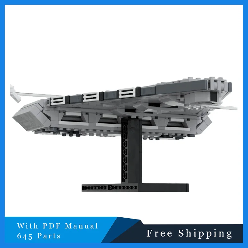 645 parti Star Battle Series Famoso Quasar Cruiser Carrier Building Blocks Mattoni creativi Modello Bambini Display fai da te Regali giocattolo