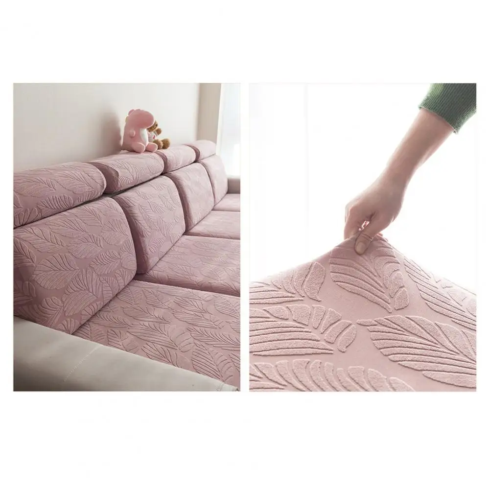 Sofa Cover with Leaves Pattern Warm Welcoming Home Environment Sofa Cover Leaf Pattern Sofa Cover Elastic for Home for Sofa