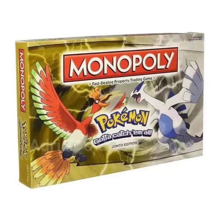 Pet Pok é mon City Urban Edition Monopoly Johto Edition English Edition Children\'s Board Game