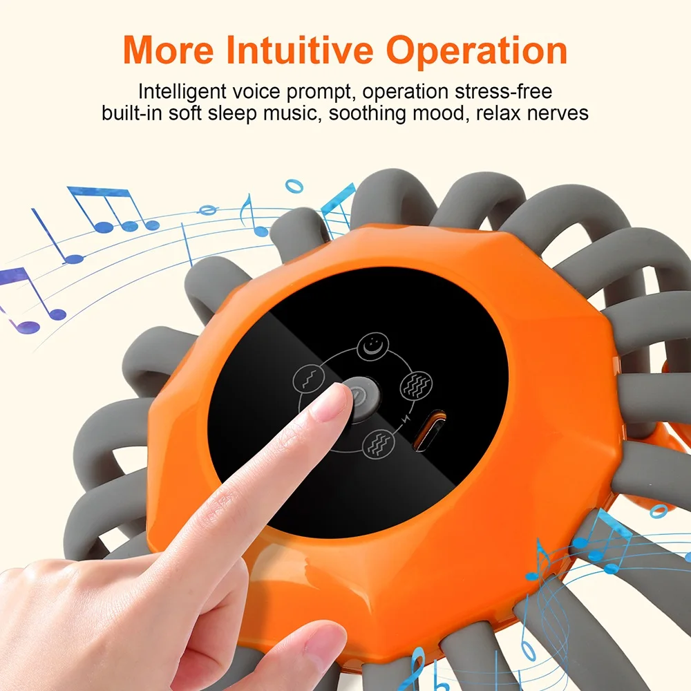 Electric Head Massager 24 Heads Octopus Massager 5 Modes Scalp Massager 360° Free Rotation Lightweight Wireless Use view 4