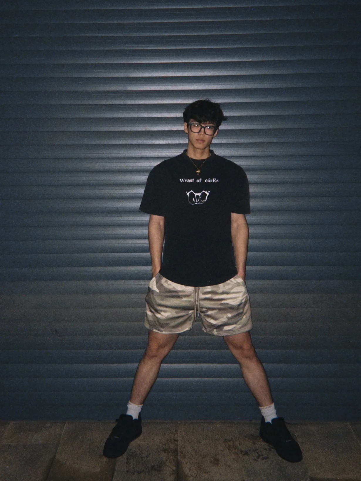 Baskeall de Camouflage rétro américain pour hommes, décontracté, ample, longueur aux genoux, respirant, pour les yeux, été