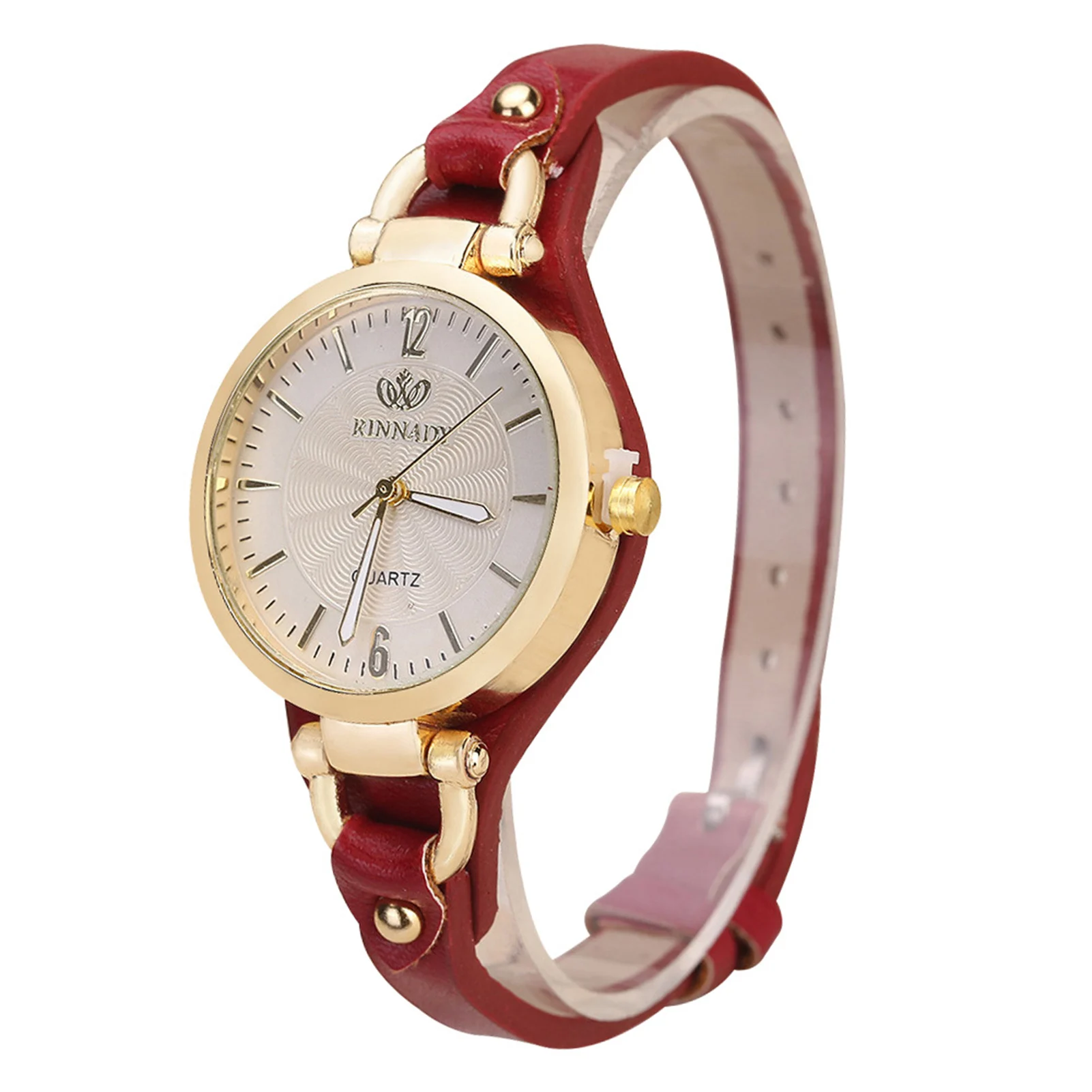 1-piece set of women's fashionable quartz watch with round dial, elegant and multifunctional women's quartz watch