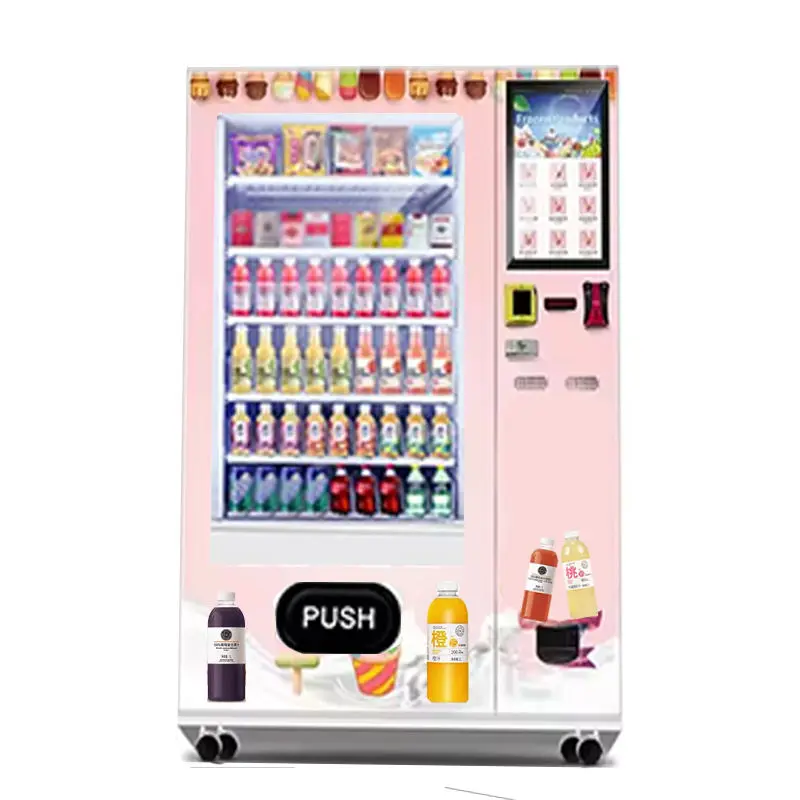 New Generation Automatic Vending Machine for Snacks and Beverages Smart Commercial Retail Equipment AI Touch Screen System